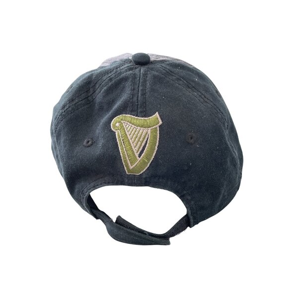 Guinness Extra Stout Adjustable Hat One Size Black Gray Built In Bottle Opener - Picture 2 of 9